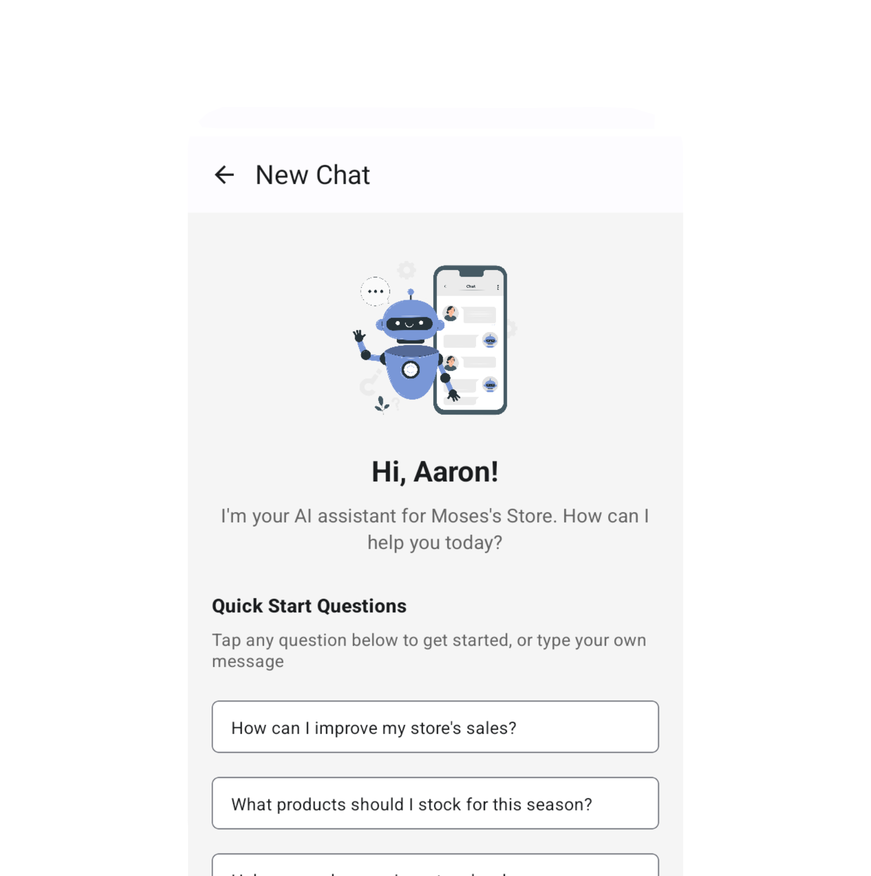 App screen